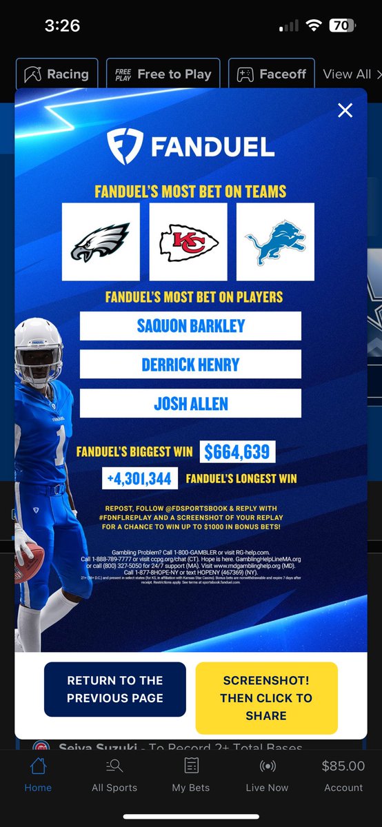 zach_d68's tweet photo. @FDSportsbook #FDNFLREPLAY https://t.co/jhplI74LM7