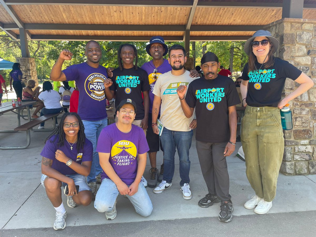 This #LaborDay, <a href="/32BJSEIU/">32BJ SEIU /// #BuildingJustice 🧹✊🏽</a> members are marching up and down the coast.

We honor the dignity of work by:
      ❌ Standing up to Billionaires
      🏠 Standing strong for Families 
      🚫 Standing Against Medicaid Cuts

Labor built this country and together we’ll protect it!