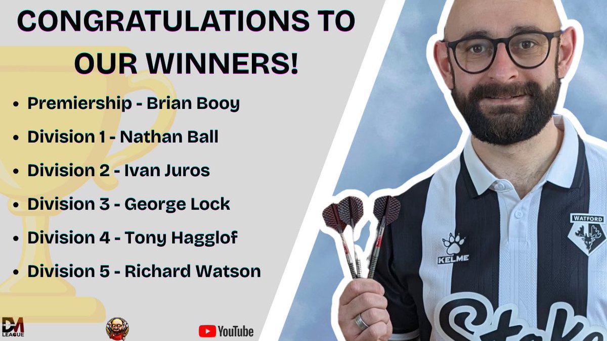 DML -  premierschap Champ of the summer!!
<a href="/DartsMatt/">Matt Tizzard</a> 

Looking forwart til next season! 

#darts #DML