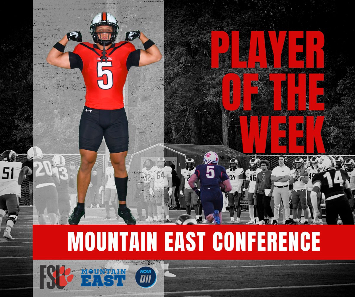 Frostburg Football (@frostburgfb) on Twitter photo Conference Player of the Week <a href="/TheMountainEast/">Mountain East Conf.</a>
🏈Pick-six + Domination ➡️ #earnedit <a href="/CarterMazalews1/">Carter Mazalewski</a> Conference Player of the Week <a href="/TheMountainEast/">Mountain East Conf.</a>
🏈Pick-six + Domination ➡️ #earnedit <a href="/CarterMazalews1/">Carter Mazalewski</a>