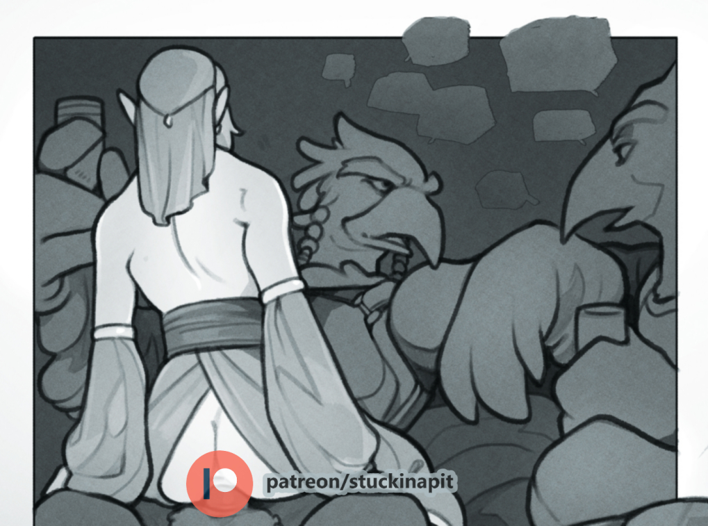 StuckInaPit's tweet photo. Exquisite service 🥴 

August's third tier art, 15 pages of action and I didn't even break my hand! Not so sure about Link though lmao https://t.co/Ai9gIcjdtc