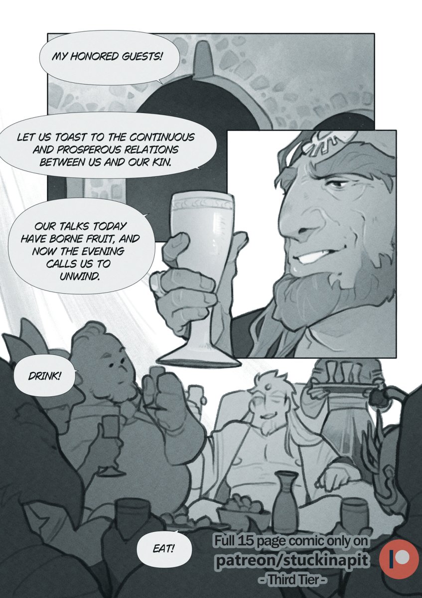 StuckInaPit's tweet photo. Exquisite service 🥴 

August's third tier art, 15 pages of action and I didn't even break my hand! Not so sure about Link though lmao https://t.co/Ai9gIcjdtc