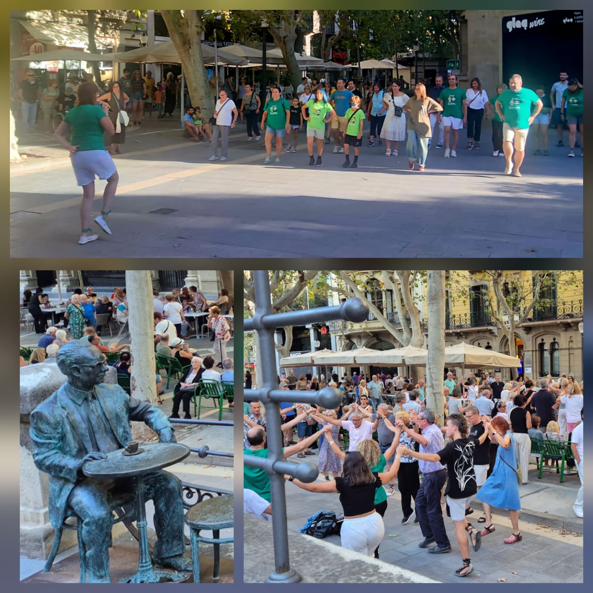 Avui hem fet el Taller de Sardanes de la Festa Major amb molta participació: cada vegada som més sardanistes! 
I tot seguit, una ballada més de Sardanes al ❤️ de Catalunya que organitza el Foment #sardanes #Manresa #festamajor #fmm25