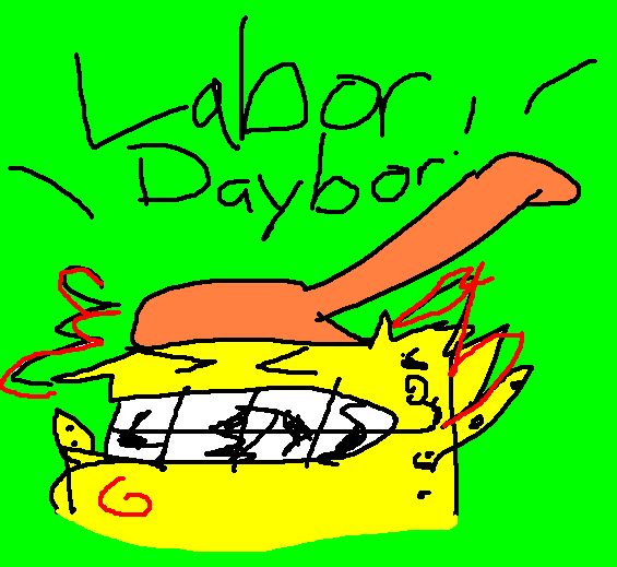 IfChiken's tweet photo. I wanted to post SOMETHING Labor Day related, so here ya go! #homestar #strongbad https://t.co/IoPslFLfMO