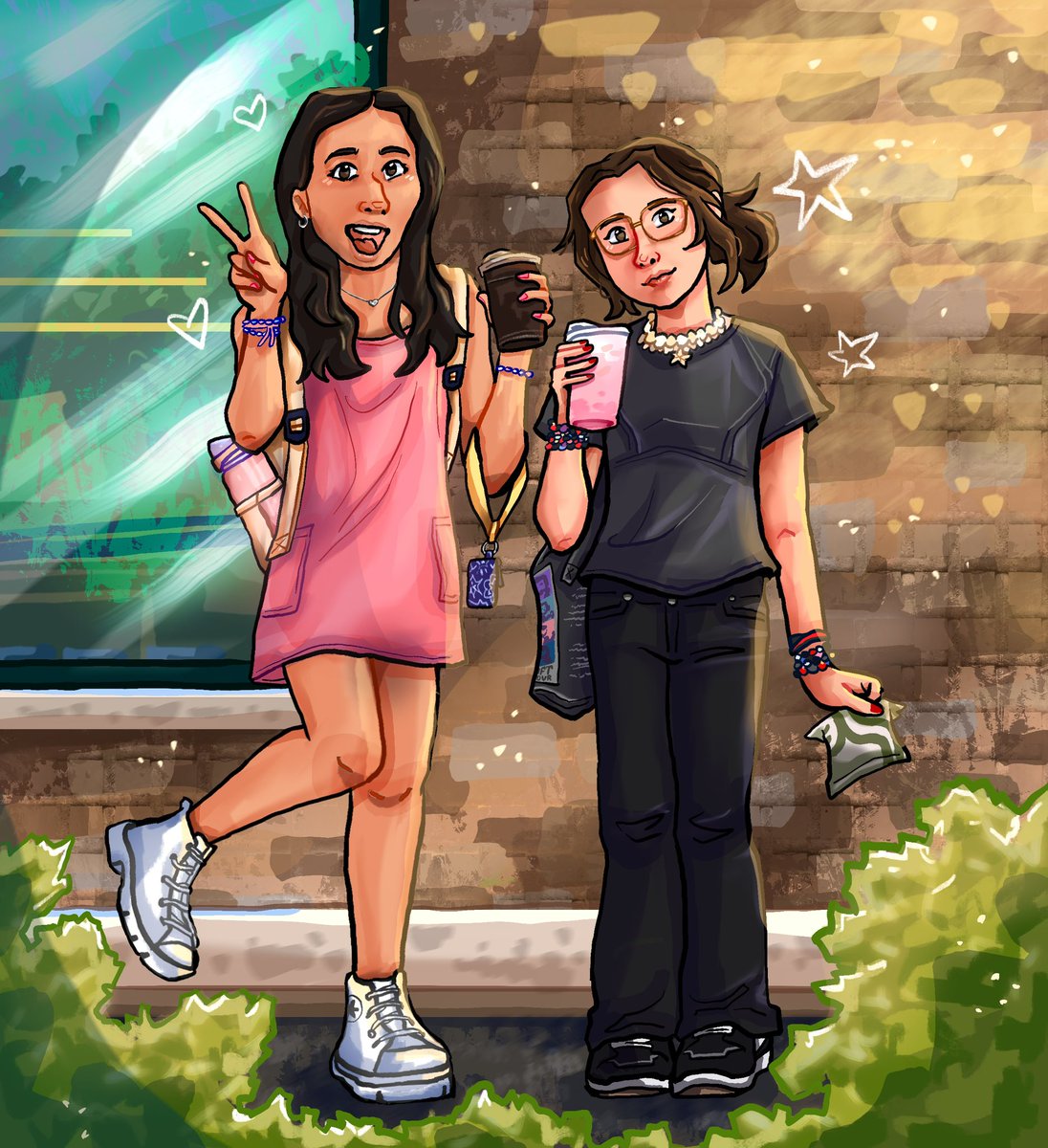 Lynn and I 🩷🖤 <a href="/aliienlynn/">lynn ☽</a> 
#digitalart