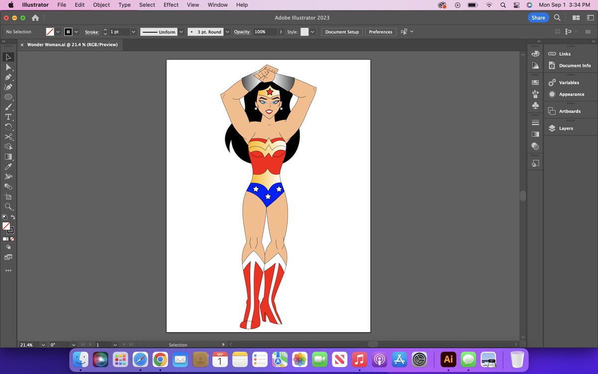 Working on color scheme for DCAU Wonder Woman. #dcau #susaneisenbergwonderwoman #justiceleaguerevisitedpodcast