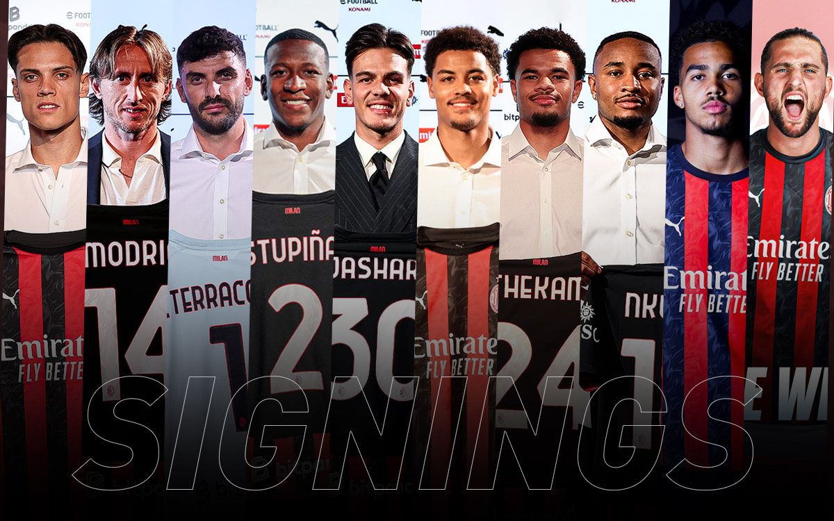 ✍️ Ten players arrived this summer... 

🇮🇹 Ricci
🇭🇷 Modric
🇮🇹 P. Terracciano
🇪🇨 Estupinan
🇨🇭 Jashari
🇧🇪 De Winter
🇨🇭 Athekame 
🇫🇷 Nkunku 
🇩🇪 Odogu 
🇫🇷 Rabiot

🔢 What would you rate the incoming market out of 10? Tell us your thoughts below 👇