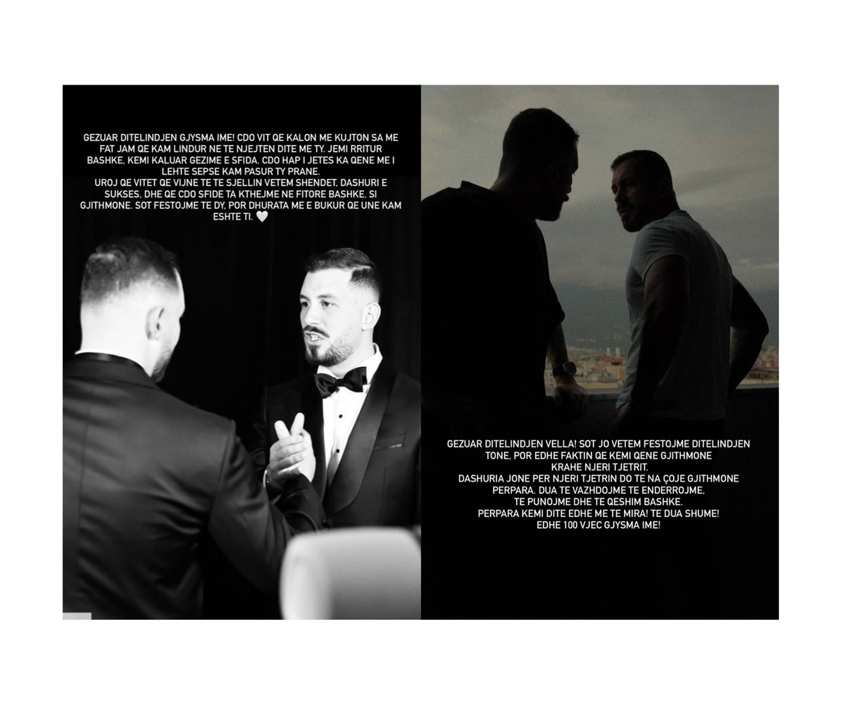 Happy Birthday to the Veshaj twins 🎂🥂🎉

Unconditional love 🥹🤍✨
RV - DV 🫂🫶
#romeoveshaj #heidiromeo