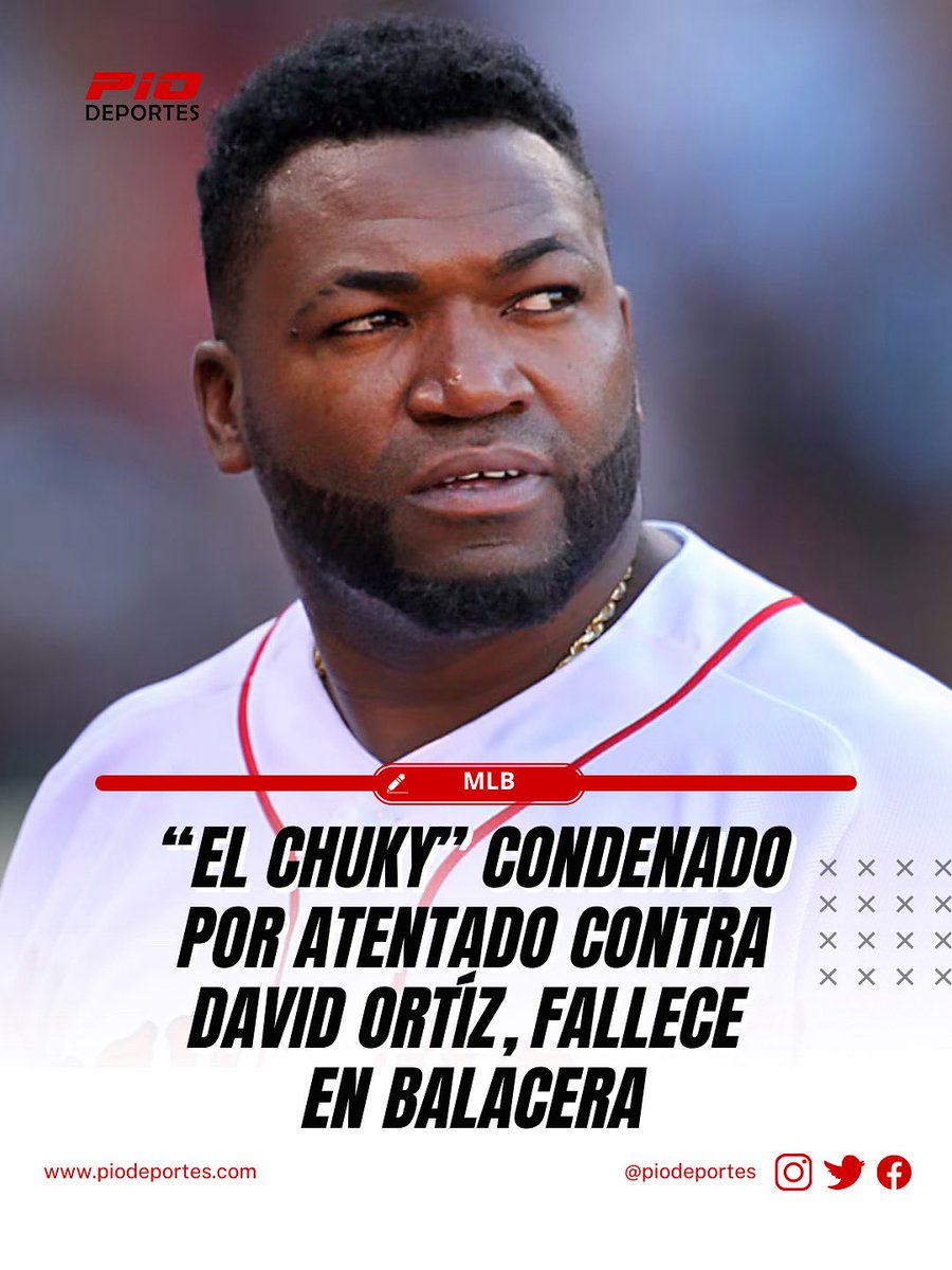 José Eduardo Ciprián Lebrón Alias “El Chuky” murió la madrugada de este lunes en una balacera en el sector El Libertador de Herrera. 

El Chucky fue condenado a 10 años de prisión tras el atentado contra David Ortiz en 2019. 

#PioDeportes