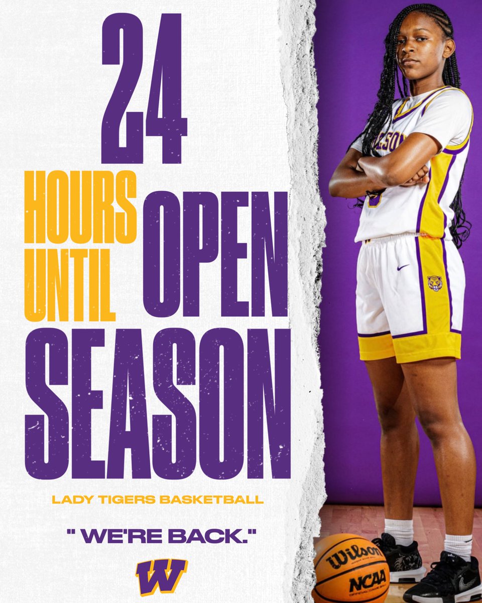 The grind starts NOW❗️
Lady Tiger Basketball workouts are BACK tomorrow morning, 
6–7AM! #WeAreWilson
