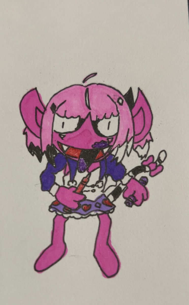 Another new member joins the pokétuber fam and it’s Camila as Impidimp looks like she got into the crayons again 
 #CAMILART