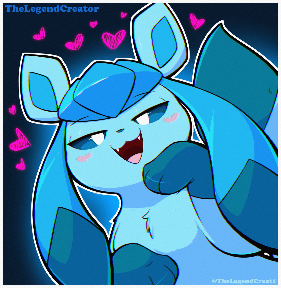 ❄️💙 Happy Glaceon Day!!!~ 💙❄️

Golly, it is amazing to see so many Glaceons today!!
This month has been quite busy but at least I have a little Glacey draw to share today!~ &gt;u&lt;

#GlaceonDay #pokemonfanart #Pokemon #myart