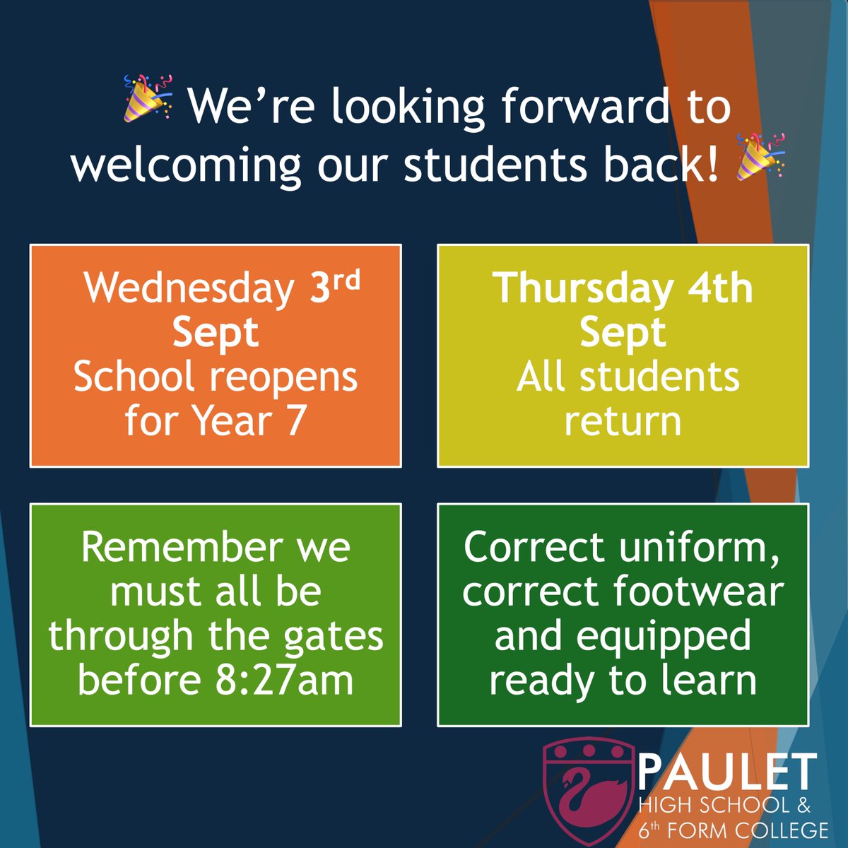 Paulet High School tweet media