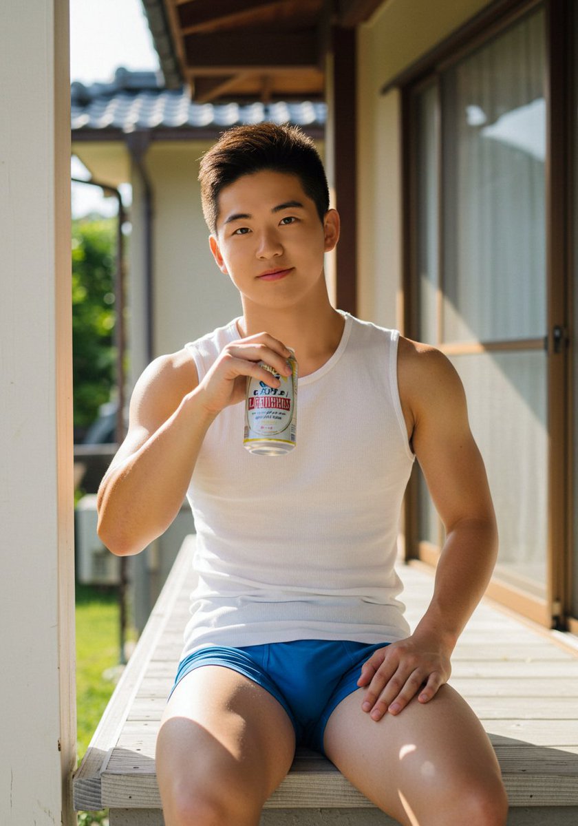 まだまだなつやすみ。

#AI男子 #aiboy