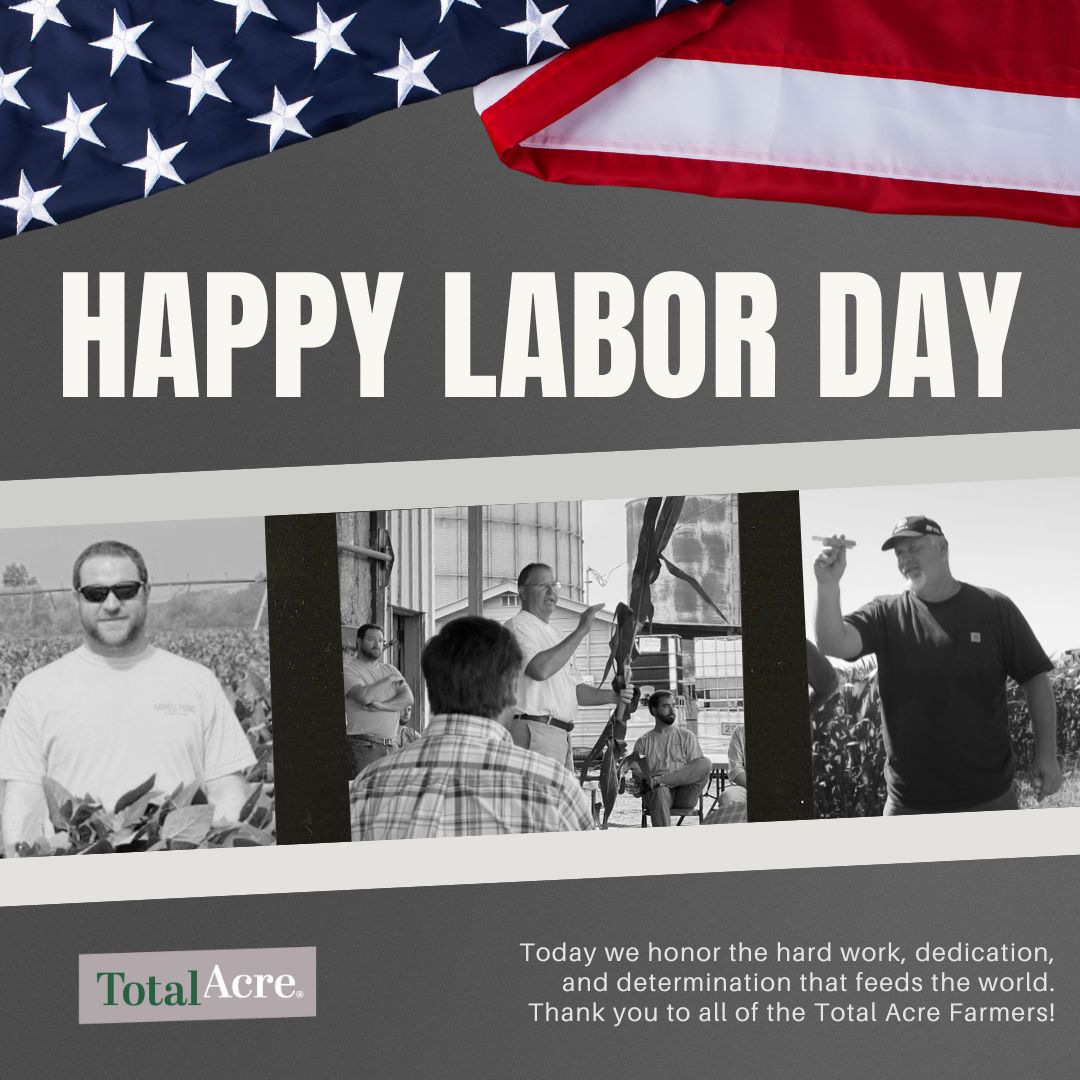 TotalAcre's tweet image. As we celebrate Labor Day, we honor the farmers that are preparing for harvest or are already in the middle of harvest. Wishing you all safety and a bountiful crop! 

How are you celebrating Labor Day this year?