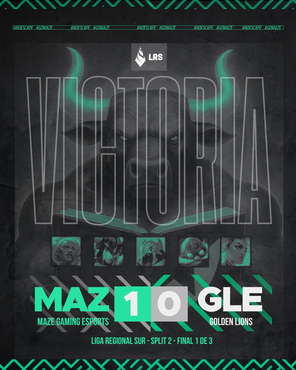 ¡La primera es para el Minotauro!

Parcial 1-0 en este match de la LRS por el lower bracket entre los Defensores del Laberinto y Golden Lions.  Una orquestación de ultis que con dos team fights pudieron asegurar la victoria. 

Ya se preparan los equipos para el siguiente match,