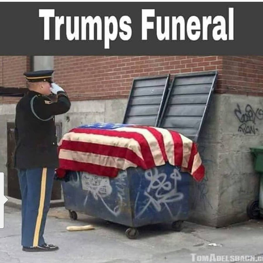 <a href="/PenguinSix/">Andrew Leyden</a> <a href="/POTUS/">President Donald J. Trump</a> Trump is dead.