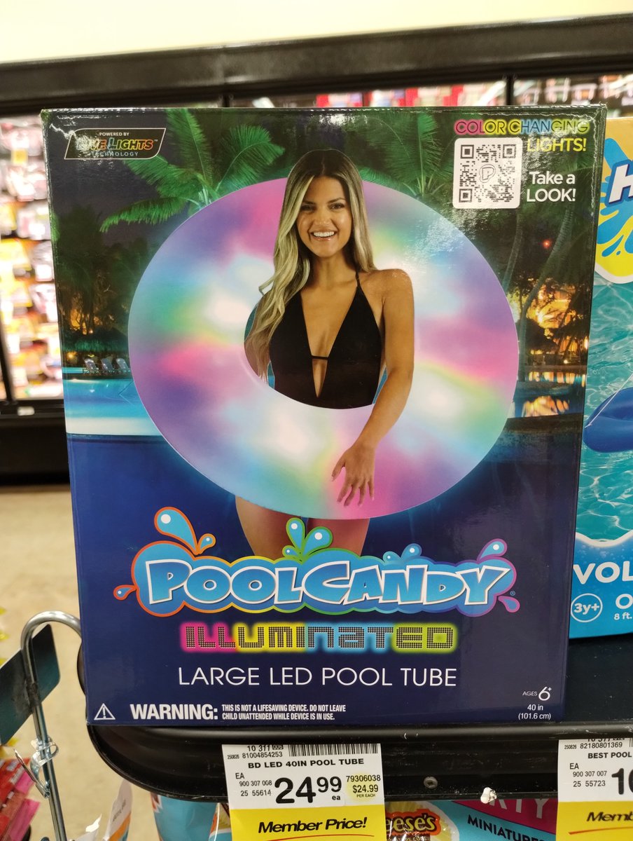 DannyOcchipinti's tweet image. On sale at Safeway!!  The non brown 🤎 eyes trip hit!?  The iris!!  Like her pool preserver right here!  Called "illuminated"!!  Ha ha ha 🤣 o #poolcandy #safeway