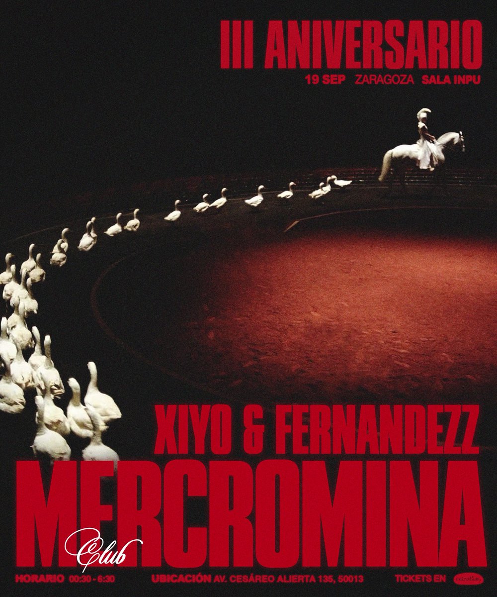 POCO QUE DECIR 💋 19/09 III ANIVERSARIO #MERCRO 🎂 CON XIYO Y FERNANDEZZ 🗣️

entradium.com/events/mercrom…