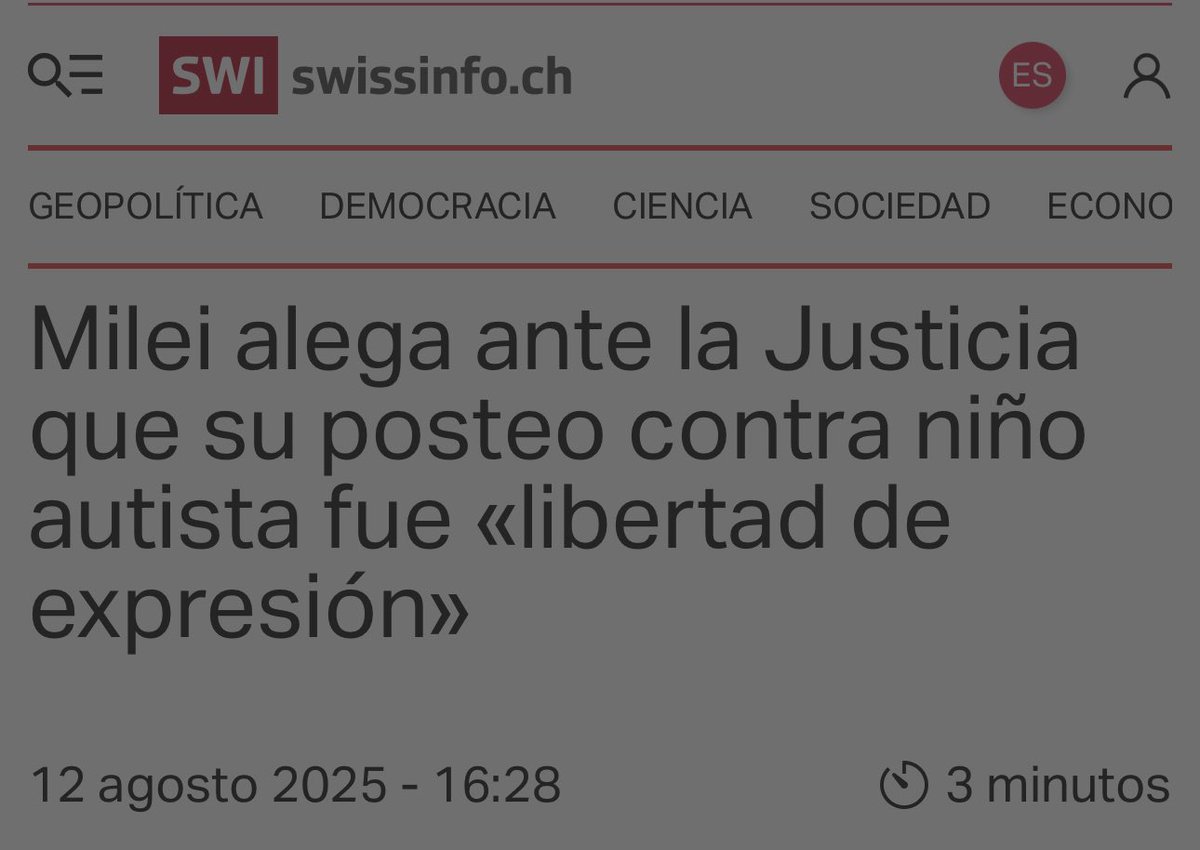 NOJAJA2024's tweet photo. @pedrocaminos ARGENTINA.
Un país donde insultar a un nene autista de 12 años es libertad de expresión pero exponer corrupción del gobierno es atentar contra el Estado Argentino https://t.co/EJ5lsBqsWX