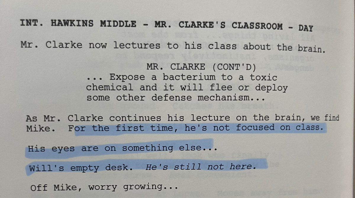 for the first time mikes not focused on class cause he's worried about will 😭😭☹️