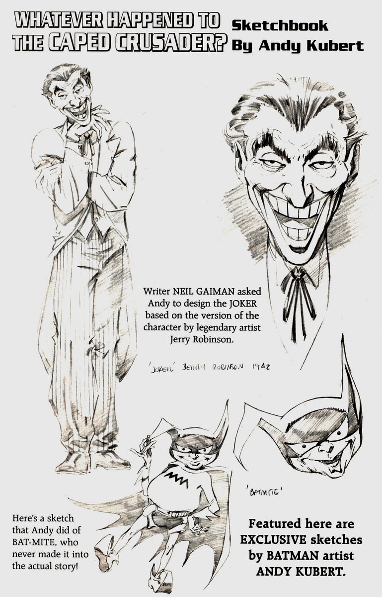 Batman sketches by Andy Kubert