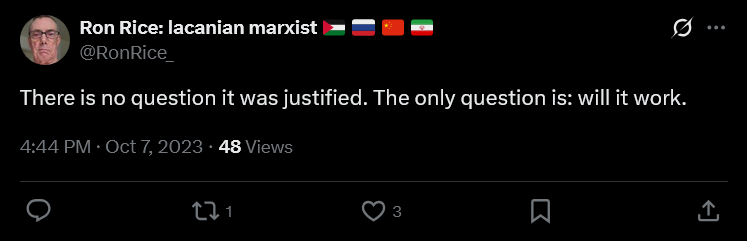 ReaMitelman's tweet photo. @ori_goldberg @RonRice_ @Iroiroya_j One may wonder why a supporter of one crime against humanity would oppose the other. https://t.co/IGUKonHDeF