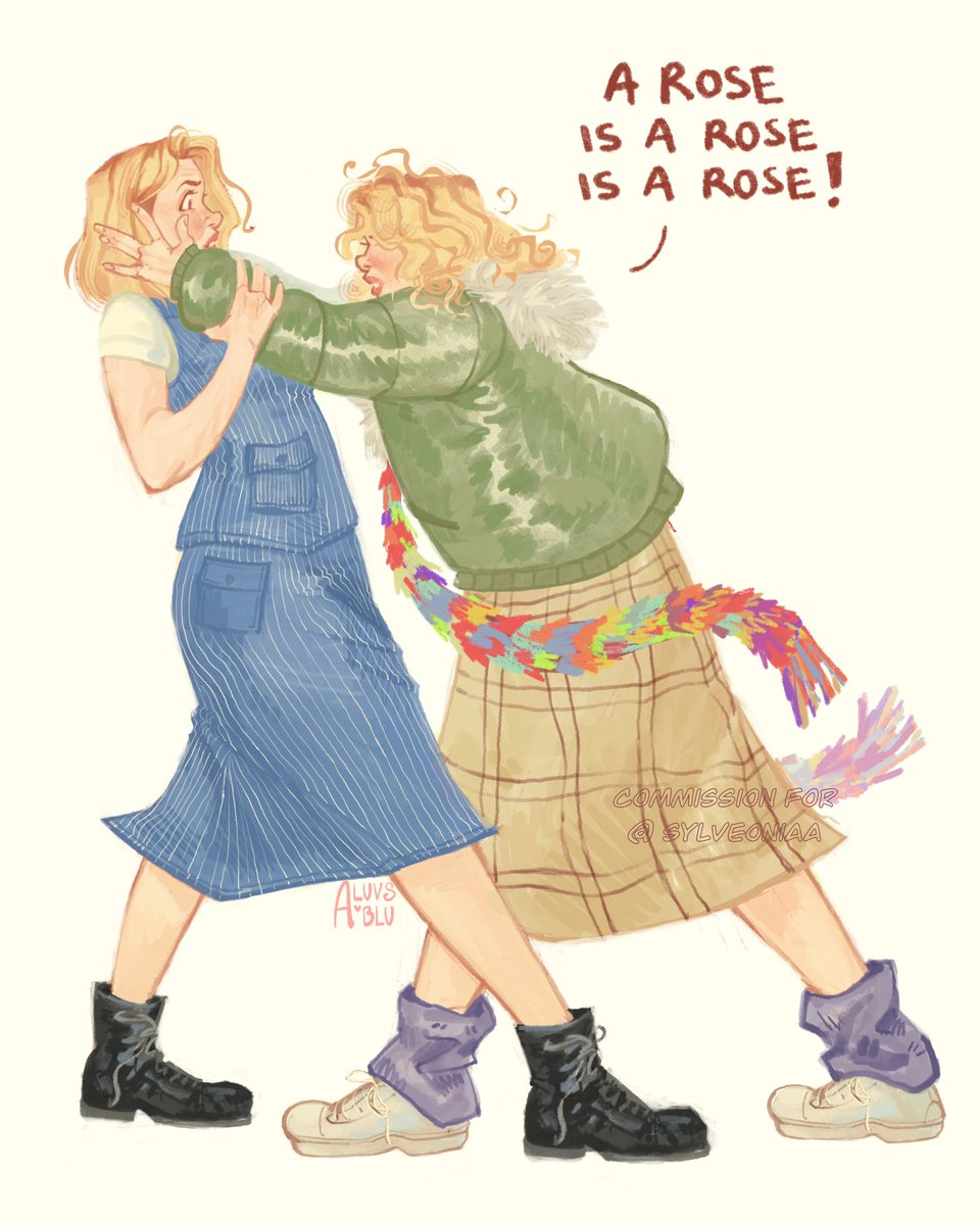 bad wolf au with sixteen (comm)