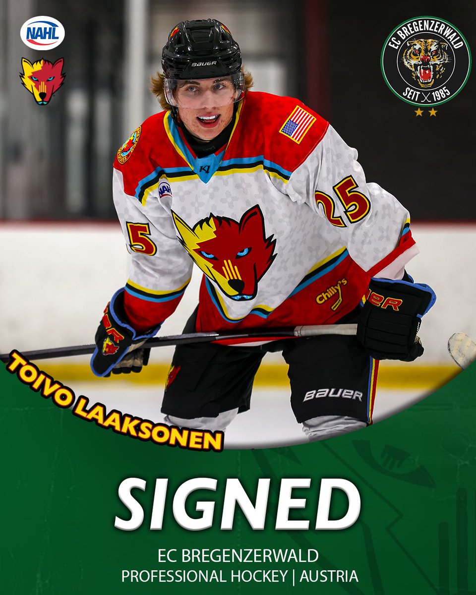 New Mexico Ice Wolves (@nmicewolves) on Twitter photo Congratulations to Toivo Laaksonen on signing a one-year deal to play professional hockey in Austria with <a href="/ECBwald/">EC Bregenzerwald</a> ! Congratulations to Toivo Laaksonen on signing a one-year deal to play professional hockey in Austria with <a href="/ECBwald/">EC Bregenzerwald</a> !