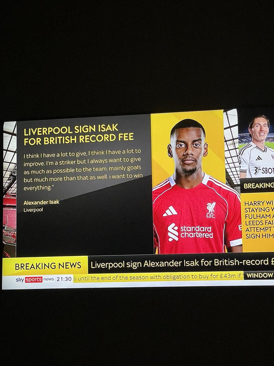 It was always Liverpool for ISAK #DeadlineDay #LiverpoolFC #isak