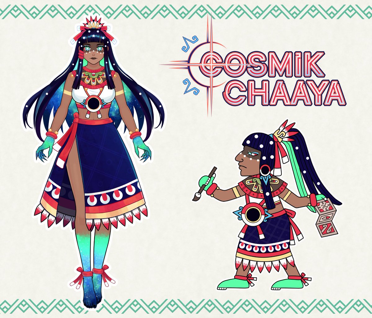 Slight update to my model art and gremlin form. Also… logo reveal!! Yippee!! 

#vtuber