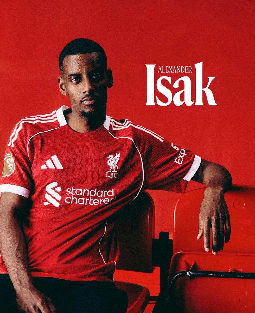 thescreenlad's tweet image. 🚨ISAK IS NOW OFFICIAL A LIVERPOOL PLAYER. 

How many goals for him this season? 👀