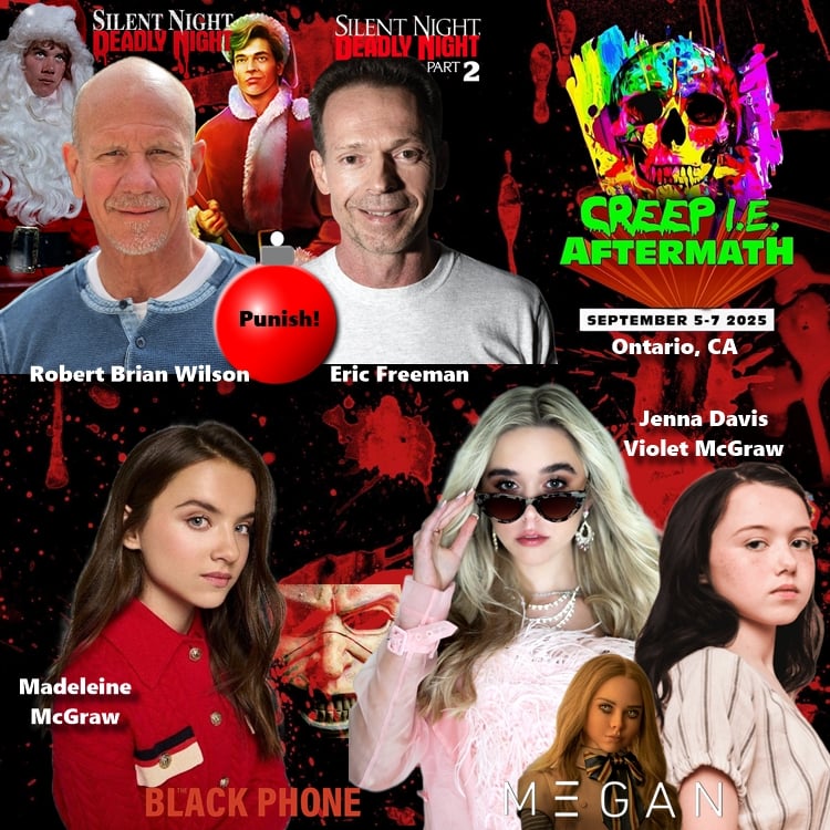 FullEmpire's tweet image. 👻 Spooky Season starts early👻
@CreepIECon in Ontario, CA this weekend!
Meet
🔪 @jennadavis_5 
🔪 @VioletMcgraw 
🔪 @maddygmcgraw 
🎅🪓 #RobertBrianWilson
🎅🪓 #EricFreeman 
Visit CreepIECon.com 
#m3gan #Blackphone #silentnightdeadlynight #creepiecon