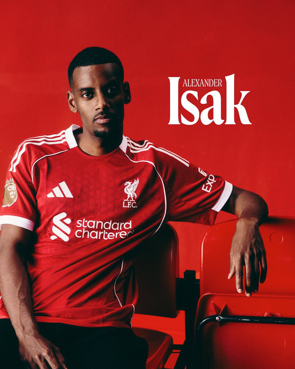 TransferNewsCen's tweet image. OFFICIAL: Liverpool have signed striker Alexander Isak from Newcastle for £125m on a six-year contract.