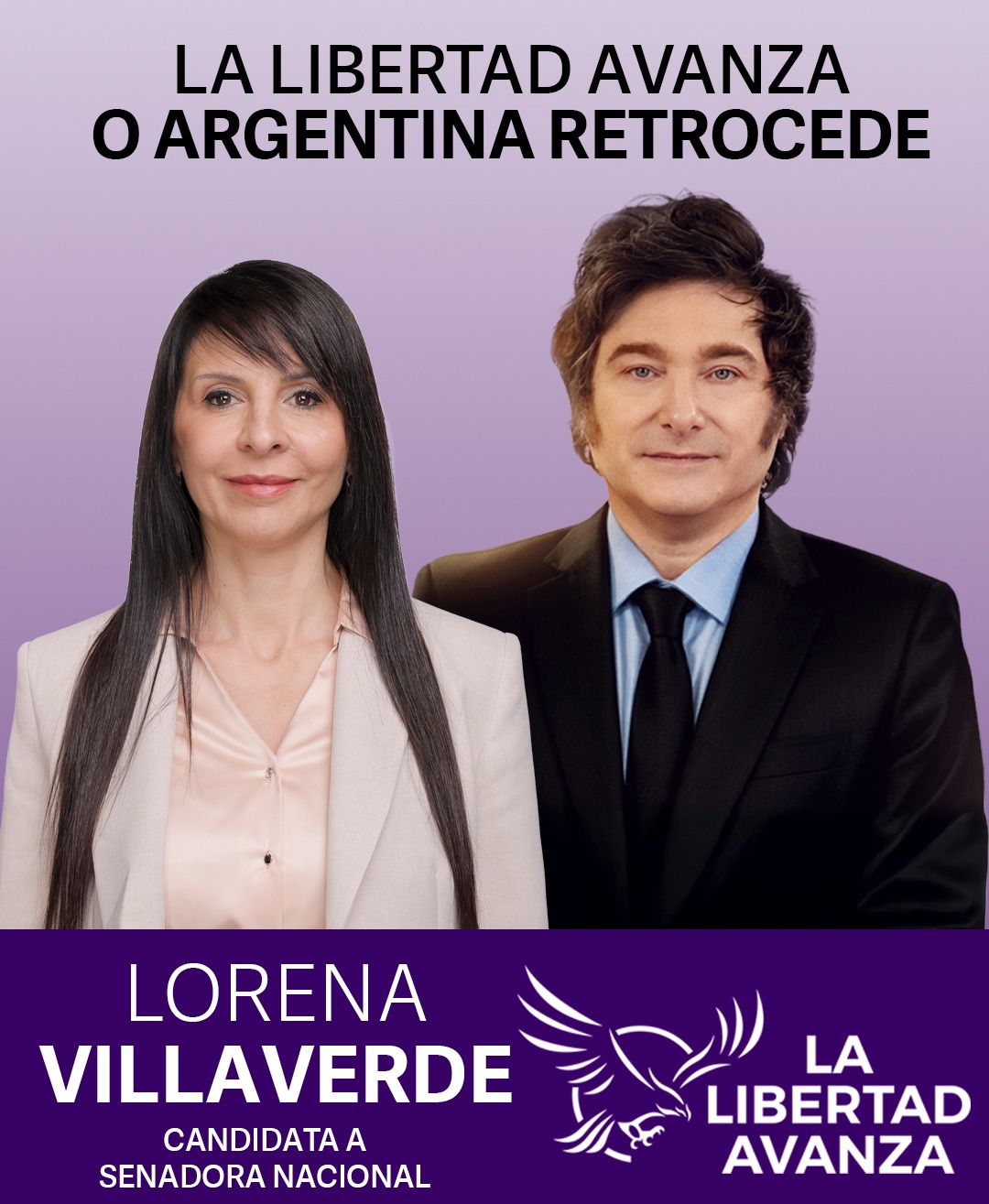 Lore Villaverde on X: "LA LIBERTAD AVANZA O ARGENTINA RETROCEDE. @JMilei  @LLibertadAvanRN #LaLibertadAvanza #rionegro https://t.co/kqHOxgd2Bh" / X