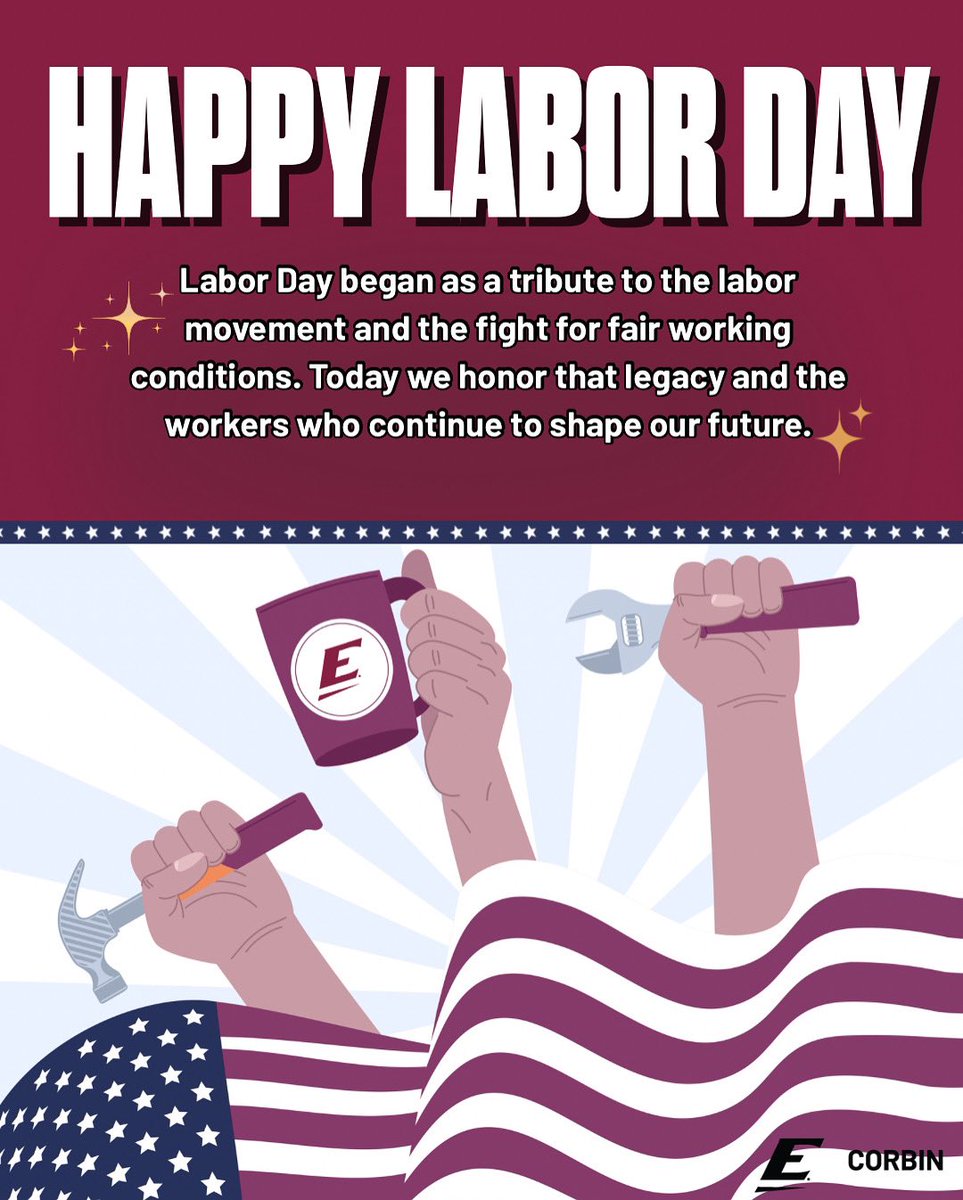 Today our country recognizes the courage of workers who fought for fair pay, safe conditions, and dignity at work. Labor Day reminds us of the victories of the labor movement—and the ongoing importance of protecting workers’ rights. 🌎✊
Happy Labor Day, Colonels! ✨

#LaborDay