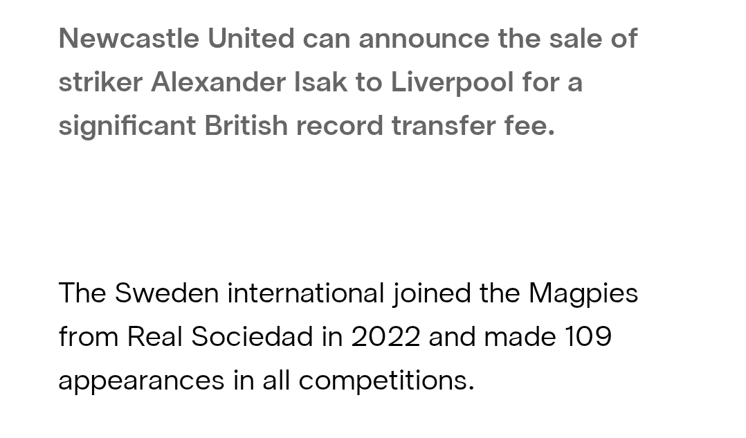 danjpeg's tweet photo. Bit of a difference from the clubs announcements on Isak leaving and Isaac Hayden being released. #NUFC https://t.co/nNu7TYd5Td