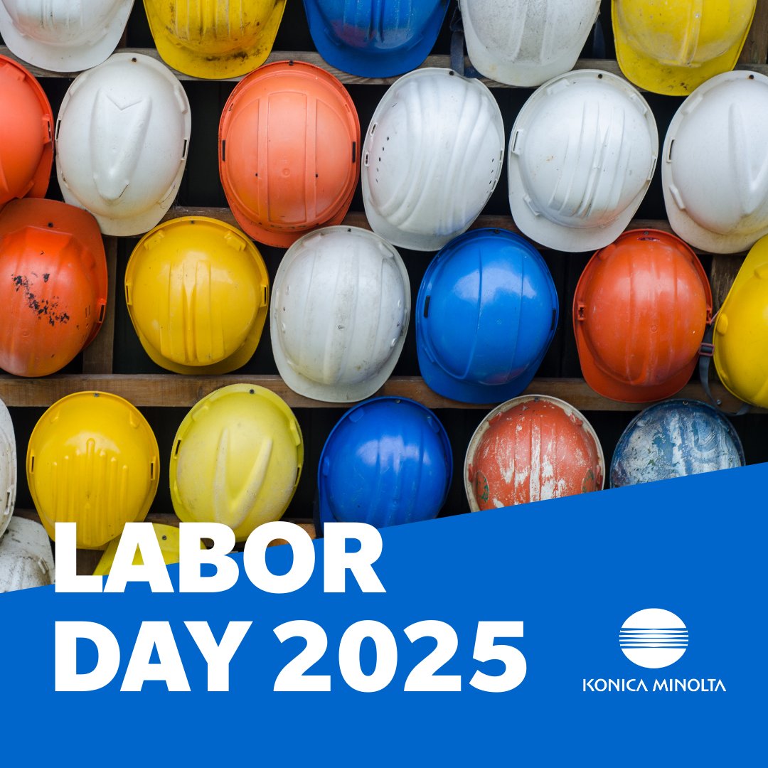 KonicaMinoltaUS's tweet photo. We’re proud to stand alongside those who put their priceless skills and passions to work every day — driving progress, shaping communities, and inspiring transformation. 👷‍♂️👩‍⚕️👮‍♀️

Here’s to hard work, innovation, and the people who make it all possible. 

Happy Labor Day, from Konica Minolta. 🛠️ 🇺🇸