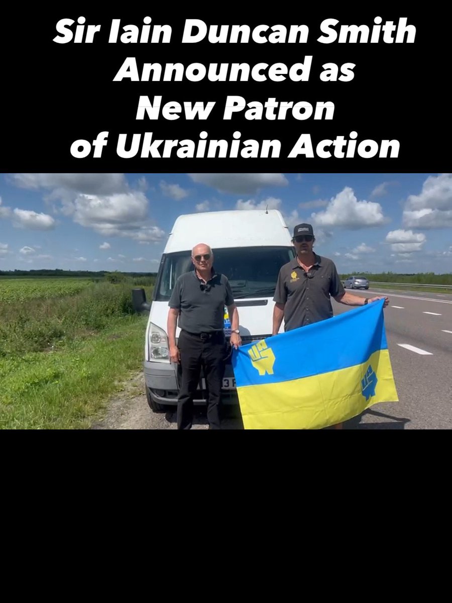 Proud to welcome Sir Iain Duncan Smith MP <a href="/MPIainDS/">Iain Duncan Smith MP Chingford & Woodford Green</a> as Patron of Ukrainian Action UK!
🚚 He drove aid from London to Kyiv with our 77th convoy in July.
🖋️ Ex-Conservative leader &amp; MP for Chingford/Woodford Green.
🌟 His experience will support our mission &amp; public engagement.