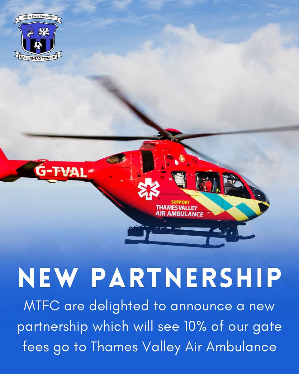 Proud to partner with <a href="/TVAirAmb/">Thames Valley Air Ambulance</a> to help make a difference

tvairambulance.org.uk

#MTFC