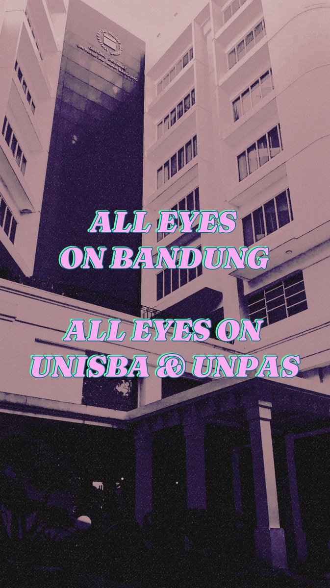 Gagal di Jakarta, Jogja dan Surabaya, skrng mrk coba lakukan di Bandung dgn cara yg sangat kasar!
Kami tak peduli narasi asing/mafia, yg ada di depan mata kami adalah mereka yg bersenjata

Mereka masuk kampus dan menyerang semua!! 

ALL EYES ON BANDUNG 
ALL EYES ON UNISBA &amp; UNPAS