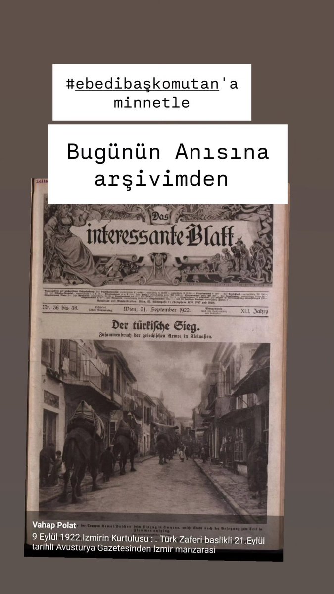 vhpolat's tweet photo. @yvzah 9 eylül 1922 ; Türk Zaferi manşeti. Avusturya gazete manşeti https://t.co/xjpPNzaEVr