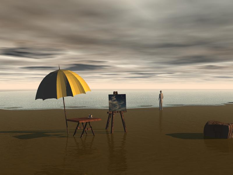 The Painter, by Bernard Posniak (1998)