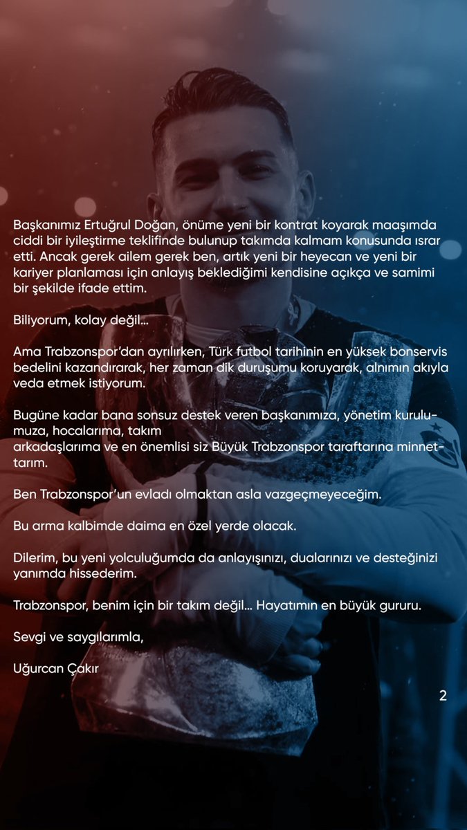 TARİHE NOT

TRABZONSPOR BUGÜN KAPTANINI İSTANBUL TAKIMINA PEŞKEŞ ÇEKİLMİŞTİR
YAZIKLAR OLSUN SIZE