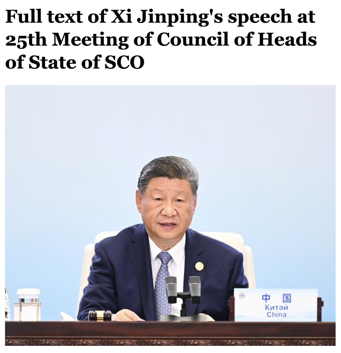 Carlos (@agent_of_change) on Twitter photo Three years ago, EU policy chief Josep Borrell described Europe as a "garden" and warned that "most of the rest of the world is a jungle, and the jungle could invade the garden".
Today at the Shanghai Cooperation Organisation summit, President Xi Jinping offered a very different Three years ago, EU policy chief Josep Borrell described Europe as a "garden" and warned that "most of the rest of the world is a jungle, and the jungle could invade the garden".
Today at the Shanghai Cooperation Organisation summit, President Xi Jinping offered a very different