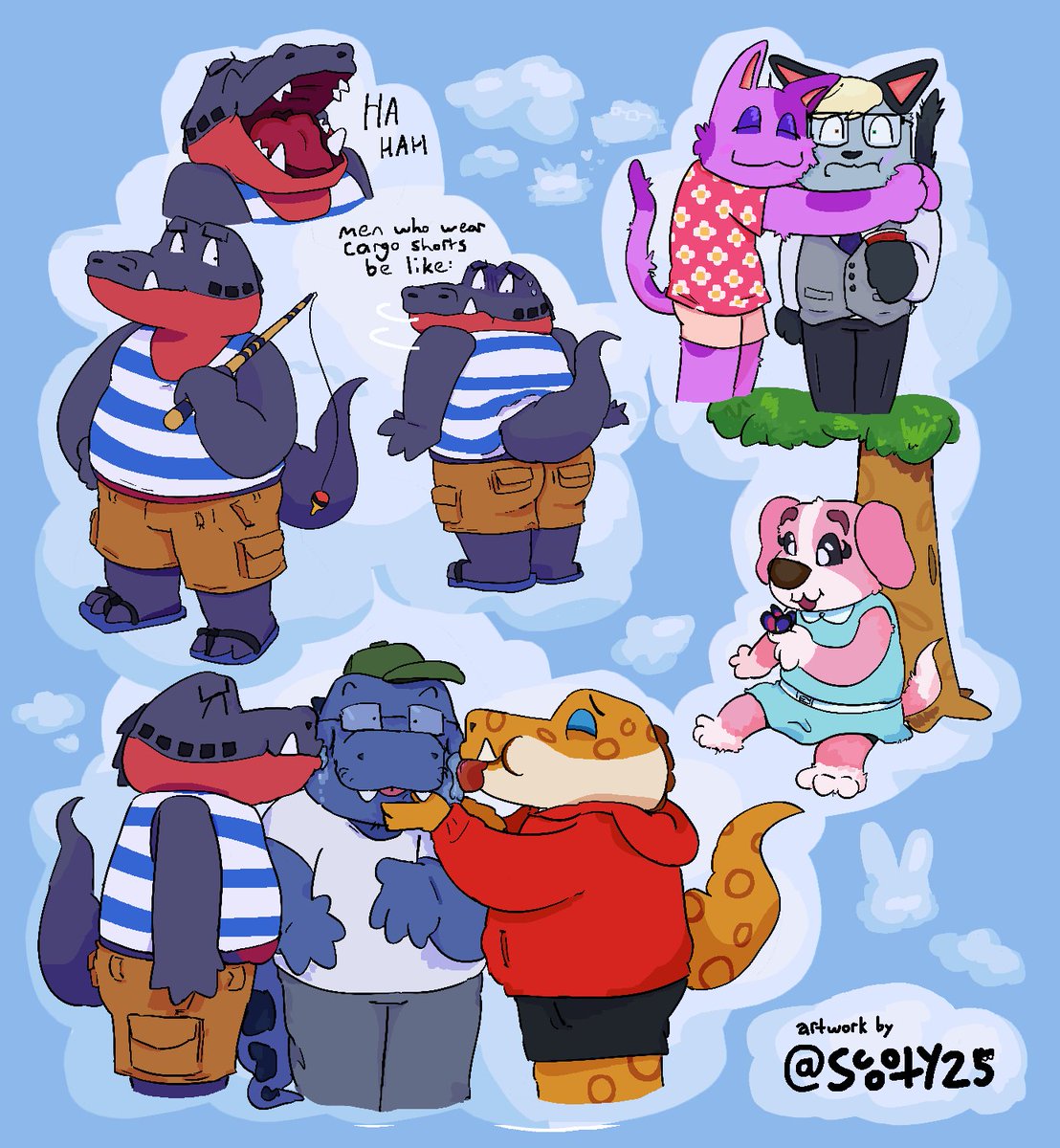 drew some of my FAVORITE animal crosslings