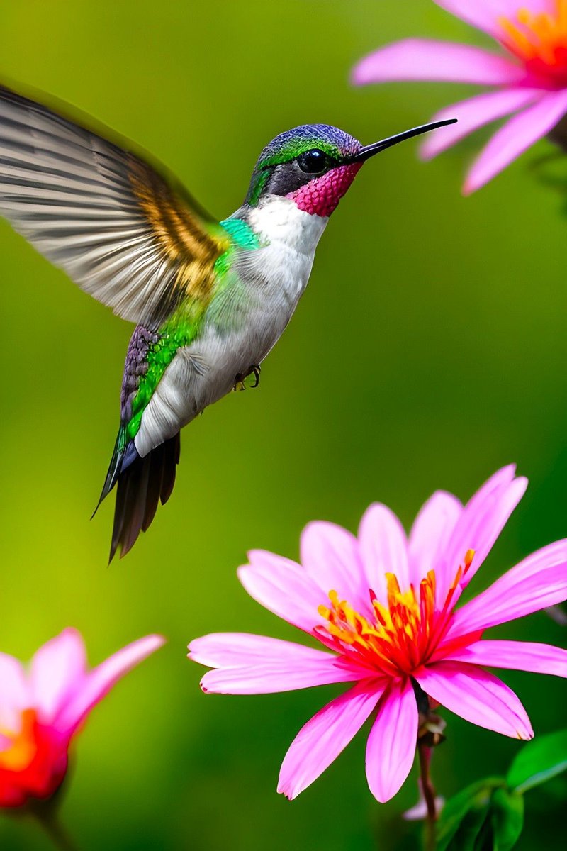aearthic's tweet photo. A hummingbird hovers like a heartbeat, quick and fleeting, reminding us that even the smallest wings carry incredible strength. 🐦🌸💫

#HummingbirdMagic #FragileStrength #NatureWonder https://t.co/zrakja1QyQ