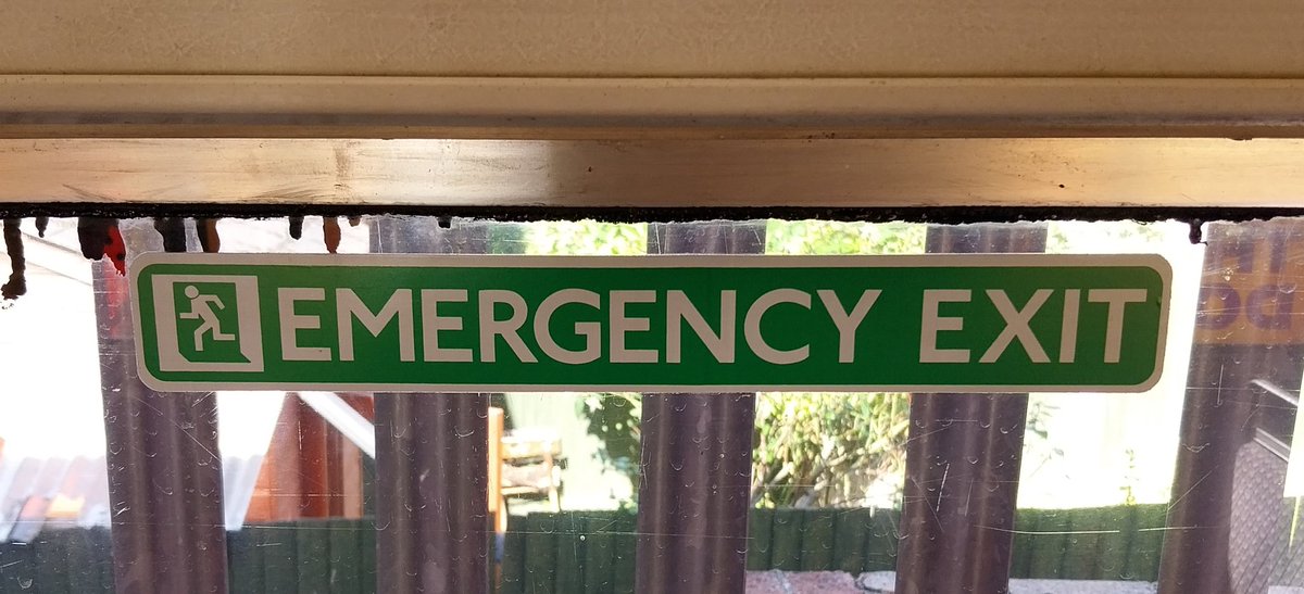 I really love those 90s TfL emergency exit stickers