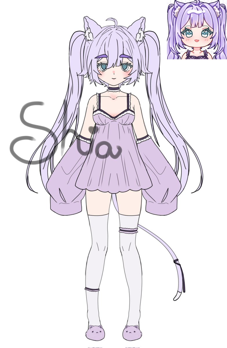 Design done!☆
    Now gotta move onto the actual model-
#art #Vtuber #Live2D