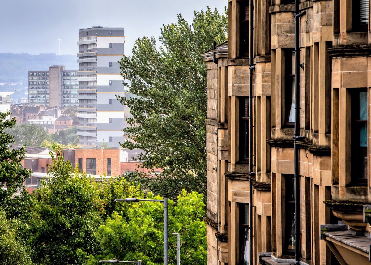 Tenements and tower blocks, Glasgow, 1st September 2025. #deargreenplace  #Glasgow